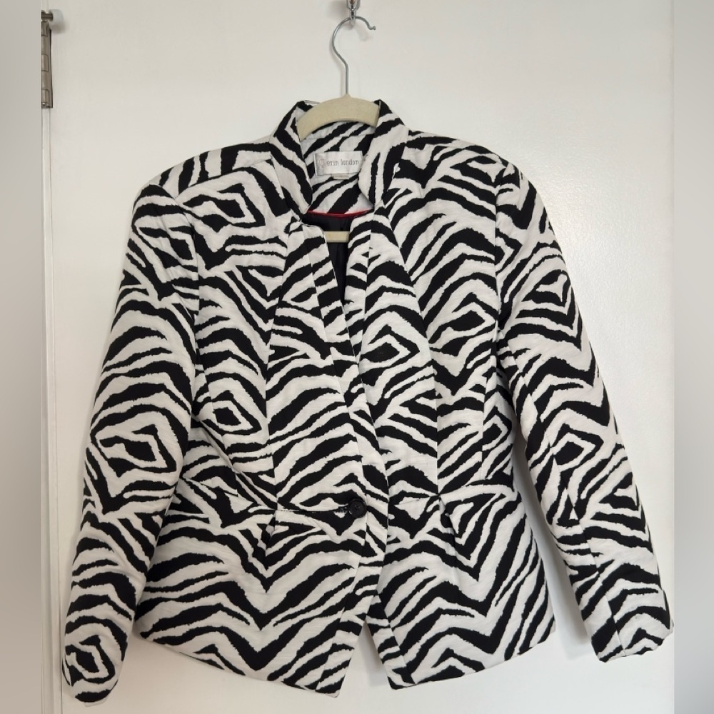 Zebra Print Blazer